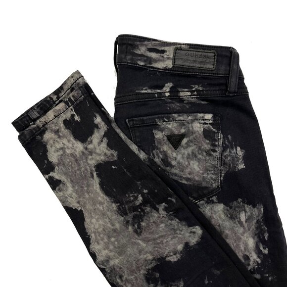 GUESS Mid Rise Power Skinny Jeans Jellico Wash Womens 27 x 30 - Picture 4 of 6